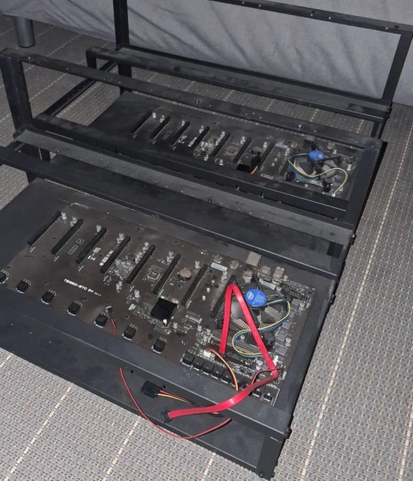 Hashing rig #1 and #2